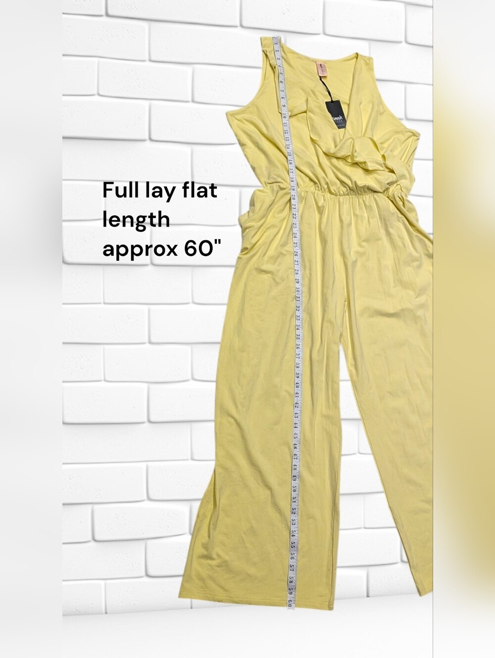 Smash + Tess NEW Plus Size 4x: Daydreaming Romper In Lemon - Picture 4 of 5